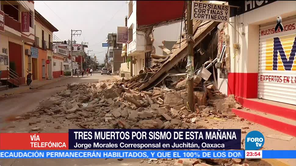 Habitantes de Juchitán se alejan de viviendas ante riesgo de colapso