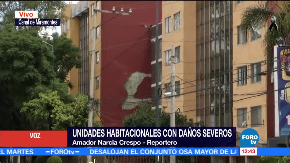 Unidades habitacionales en Canal de Miramontes presentan daños severos