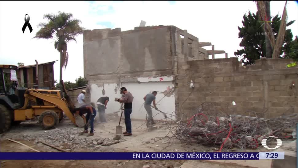 Sismo del 19-S destruyó la mitad de las casas en Tlatempa, Edomex