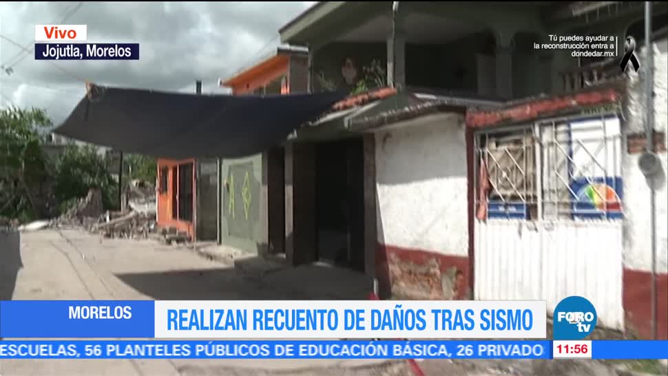 Habitantes de Jojutla, Morelos, permanecen en las calles por temor a sismos