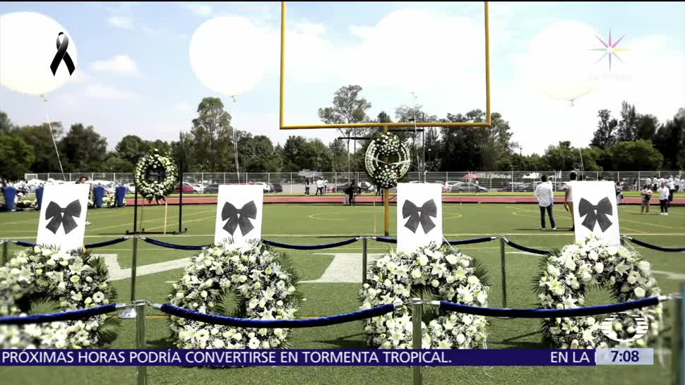 Rinden homenaje a 5 estudiantes fallecidos durante sismo en Tec de Monterrey