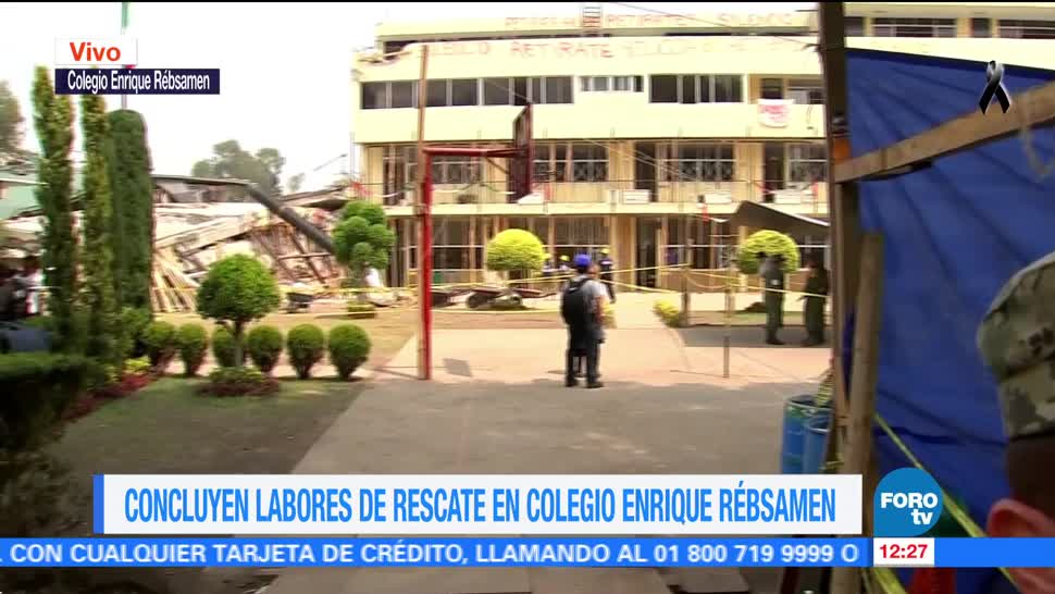 Tras rescate, esperan peritaje en el colegio Enrique Rébsamen