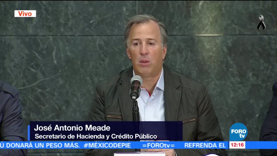 Meade habla de acciones para atender emergencia y reconstrucción tras sismo
