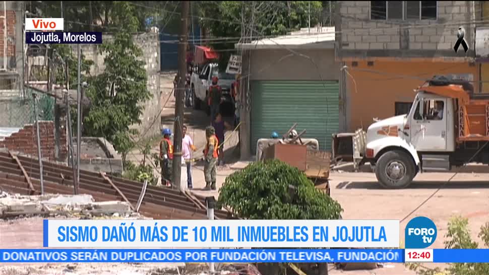 Sismo dañó más de 10 mil inmuebles en Jojutla, Morelos