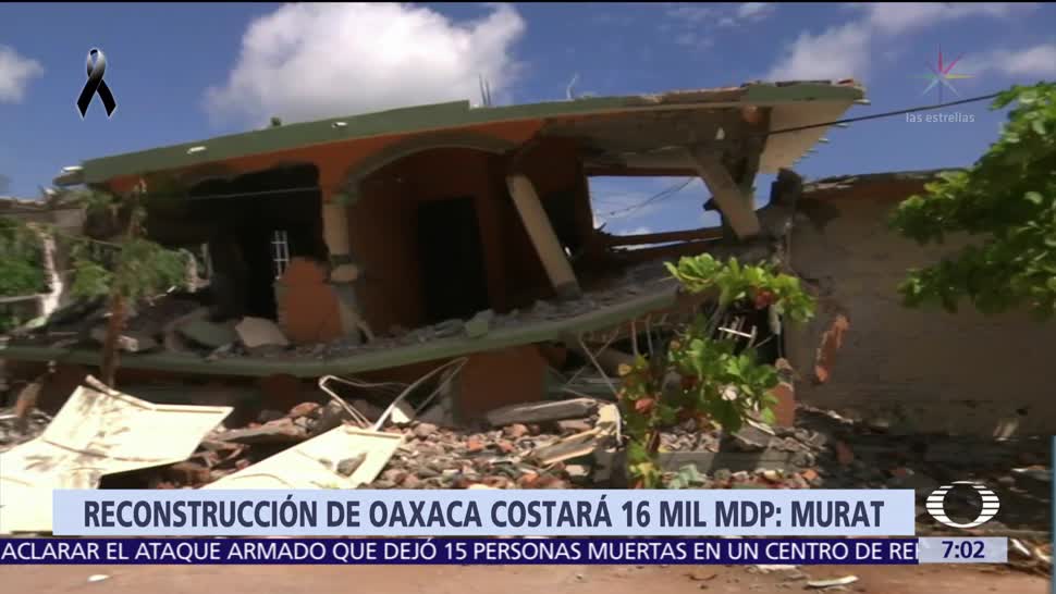 Reconstrucción en Oaxaca costará 16 mil mdp, dice Alejandro Murat