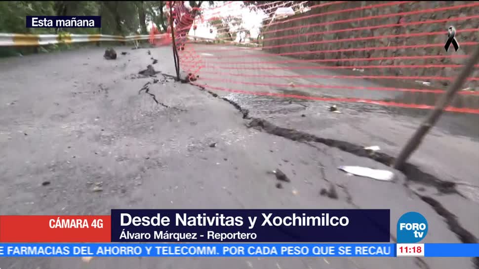 Se abren socavones desde Nativitas y Xochimilco
