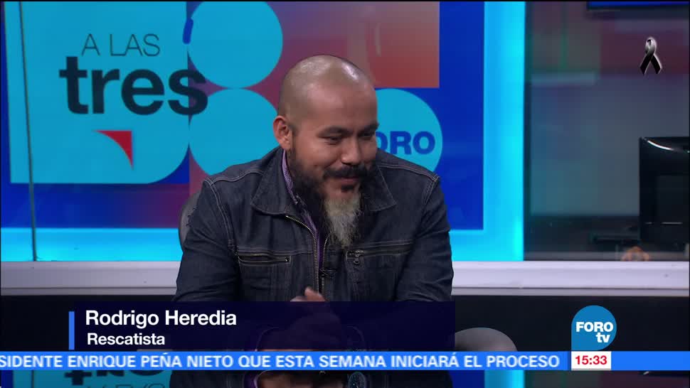 Rodrigo Heredia narra su labor de rescate en Álvaro Obregón