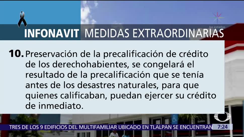 Infonavit anuncia medidas extraordinarias para derechohabientes en zonas afectadas tras sismos