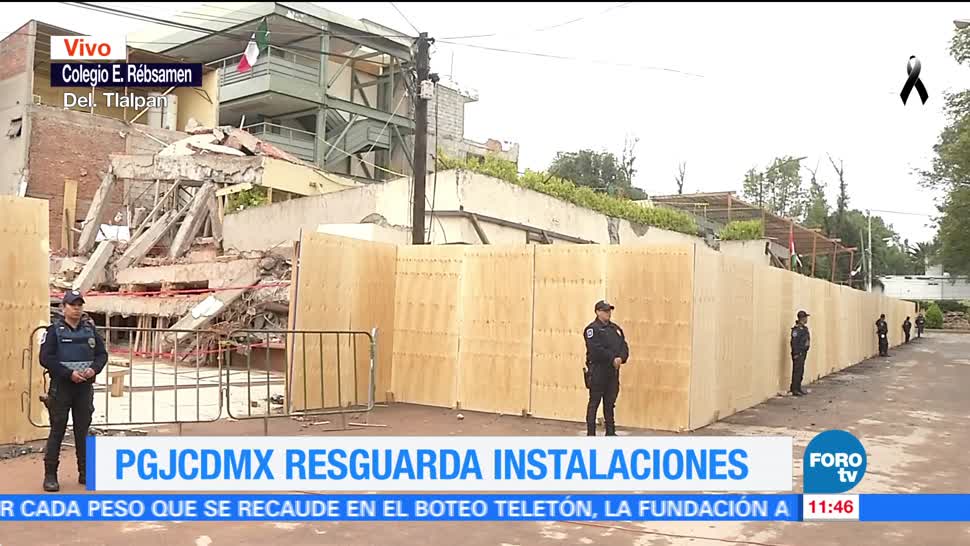 Autoridades de la CDMX mantienen resguardo en colegio Enrique Rebsamen