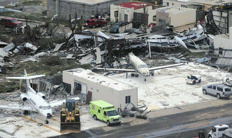 Aeropuerto San Martin queda devastado paso Irma