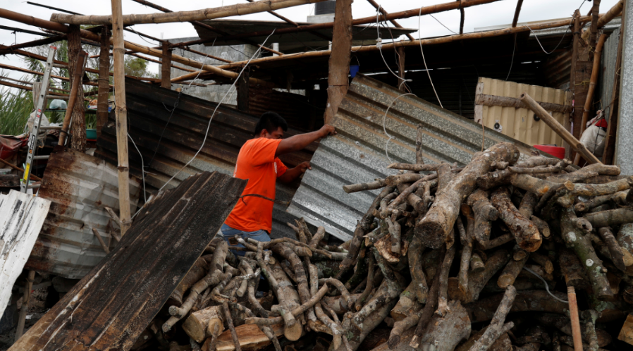 Afectaciones en Tecolutla, Veracruz, tras el paso del huracán Katia