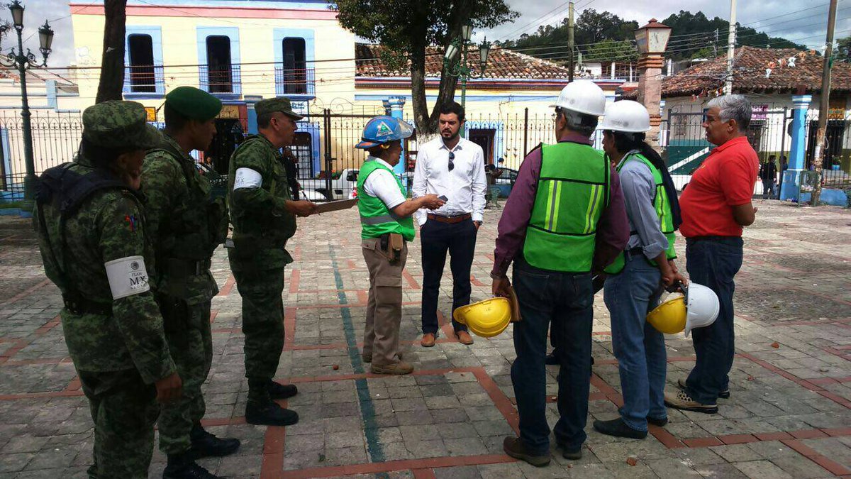 proteccion civil de chiapas revisa inmuebles afectados por sismo