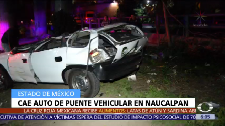 Cae auto puente vehicular Naucalpan Edomex