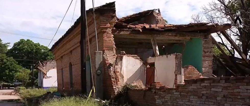 Casa afectada en Oaxaca por sismo del 7 de septiembre