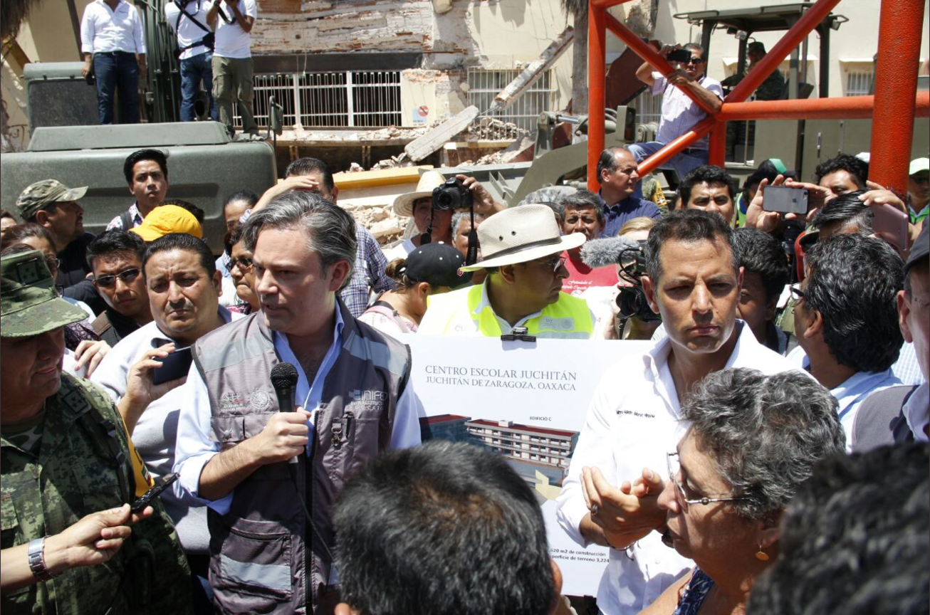 Inicia reconstrucción Juchitán empezarán con escuelas
