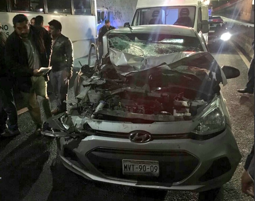 accidente en la carretera mexico toluca deja varios lesionados