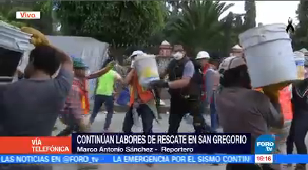 Botes Retiran Escombros Viviendas San Gregorio Atlapulco