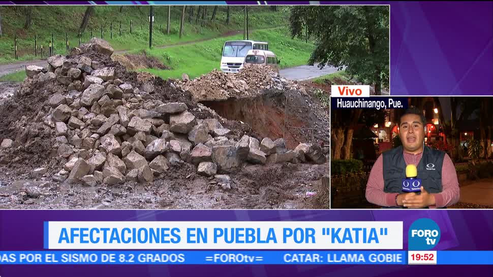 Continúa alerta en Puebla por remanentes de ‘Katia’