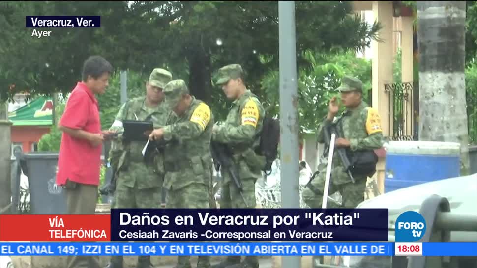 Continúa la alerta gris en Veracruz a consecuencias de los remanentes de ‘Katia’