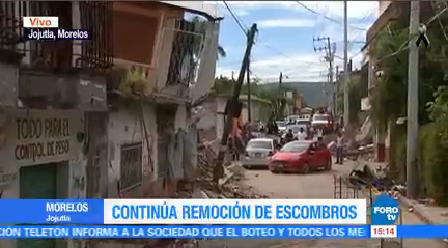 Continúan Labores Ayuda Remoción Escombros Morelos