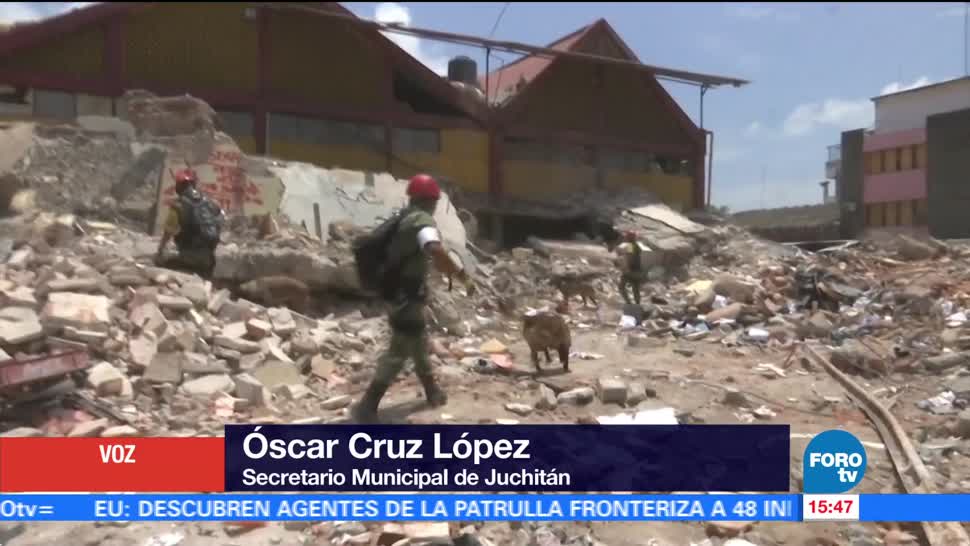 Continúan Labores Remoción Escombros Oaxaca