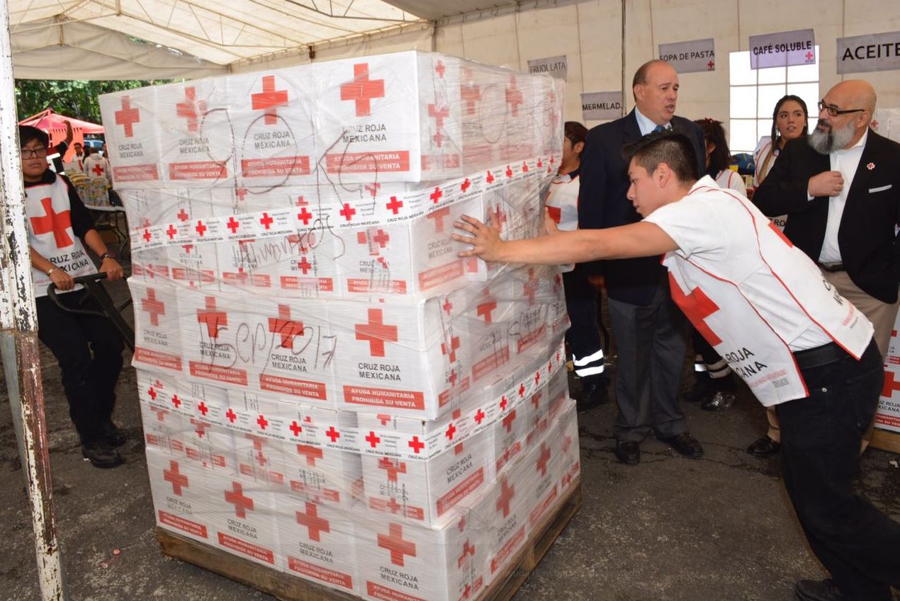 Cruz Roja pide estar tranquilos de que donativos llegarán a damnificados