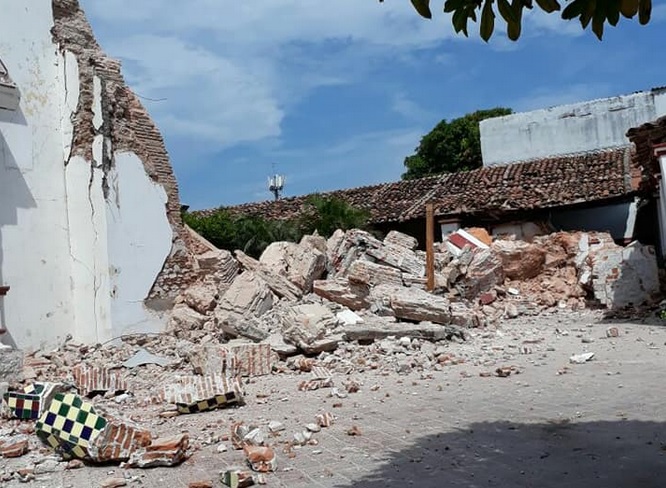 Sismo destruye piezas prehispánicas en Juchitán, Oaxaca