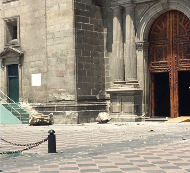 Catedral Metropolitana tiene afectaciones menores tras sismo, reporta la Arquidiócesis