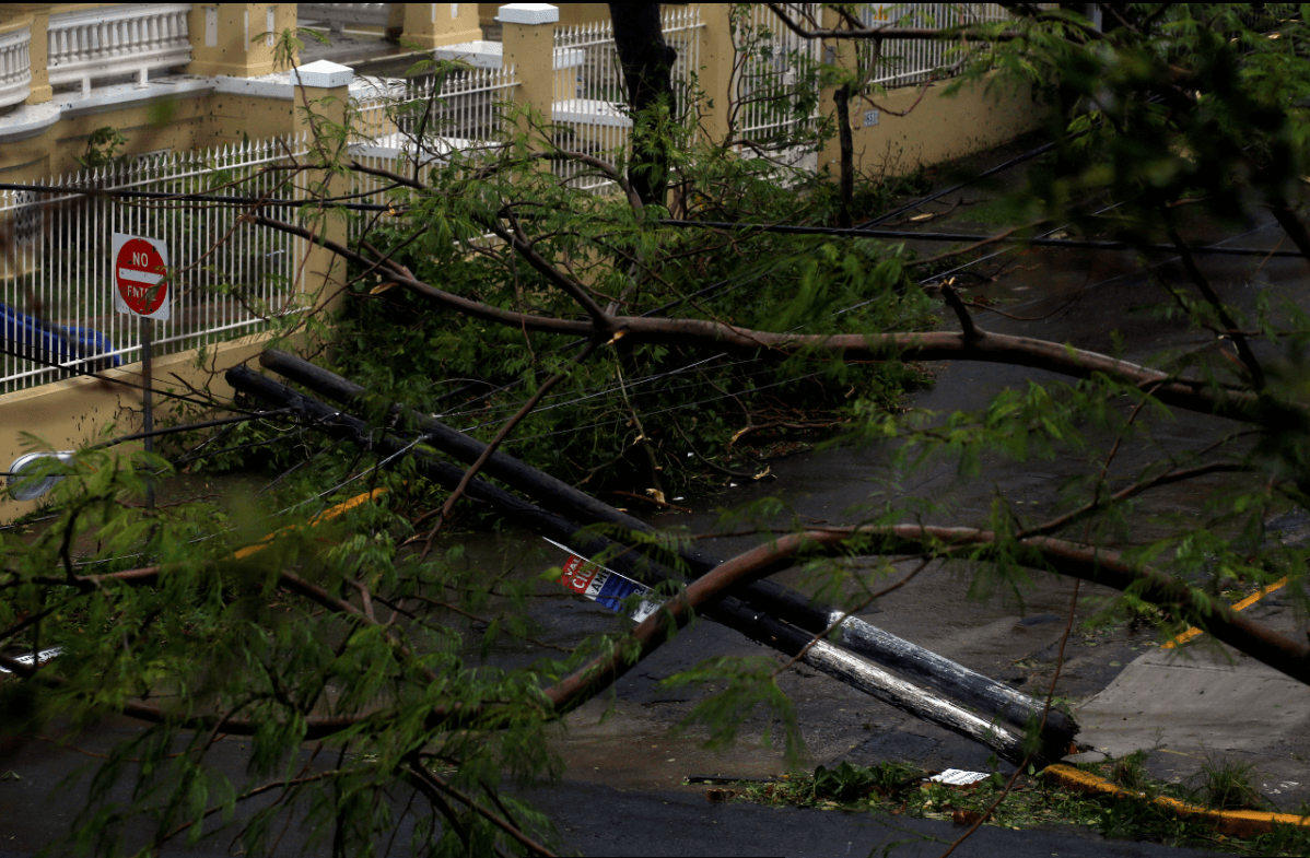 Danos provocados por el huracán María en Puerto Rico