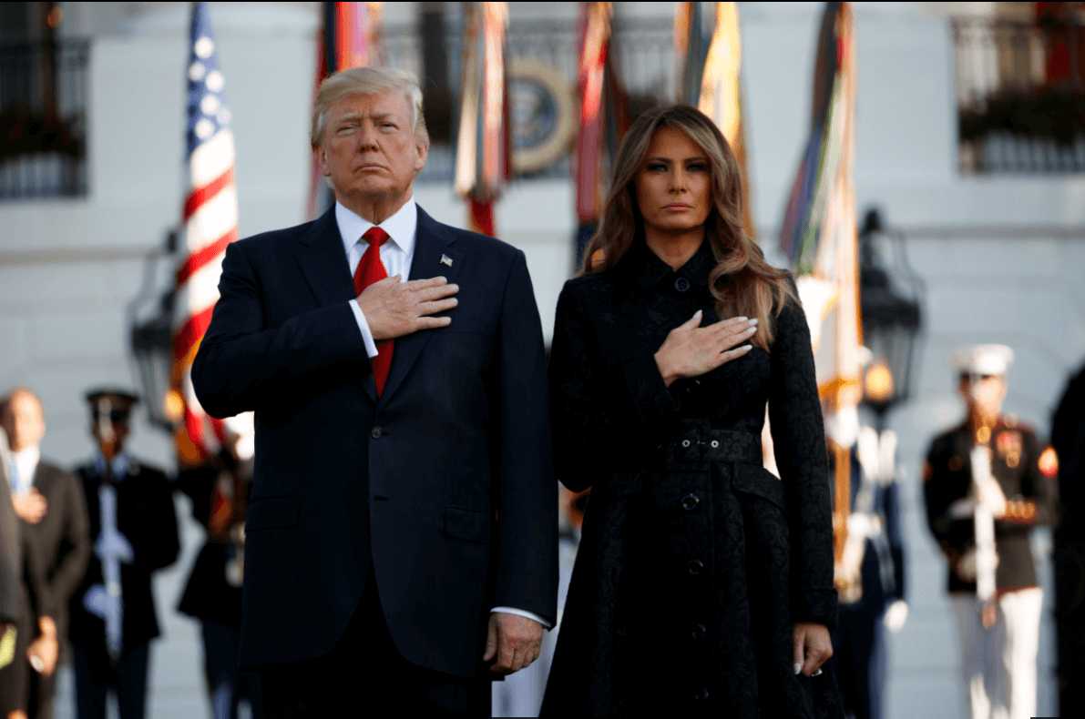 Donald Trump y la primera dama de EU encabezan ceremonia 11S