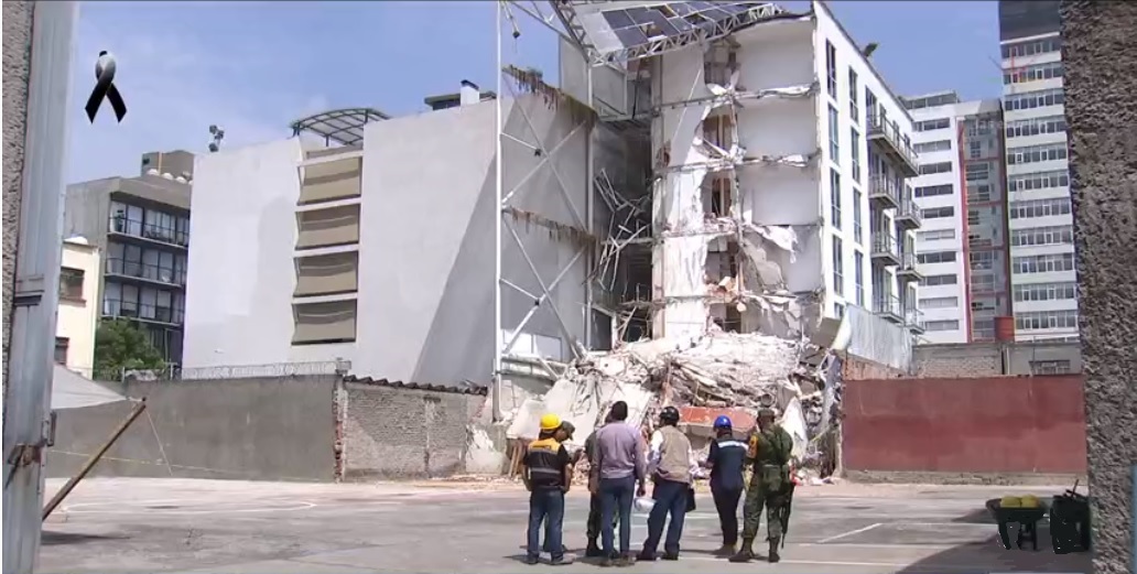 edificio nuevo colapsado en la delegacion benito juarez