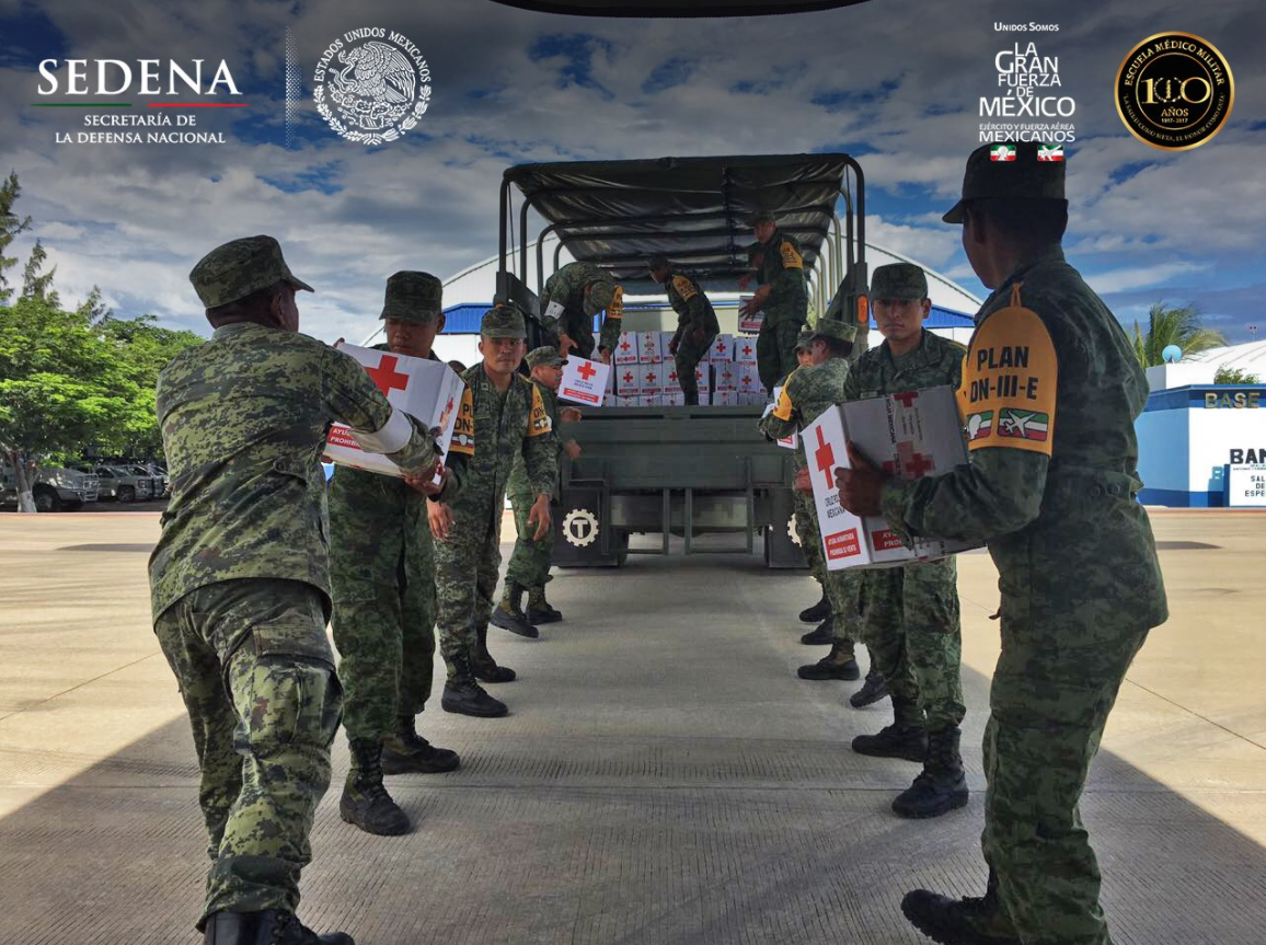 Ejército encabeza entrega ayuda en Oaxaca