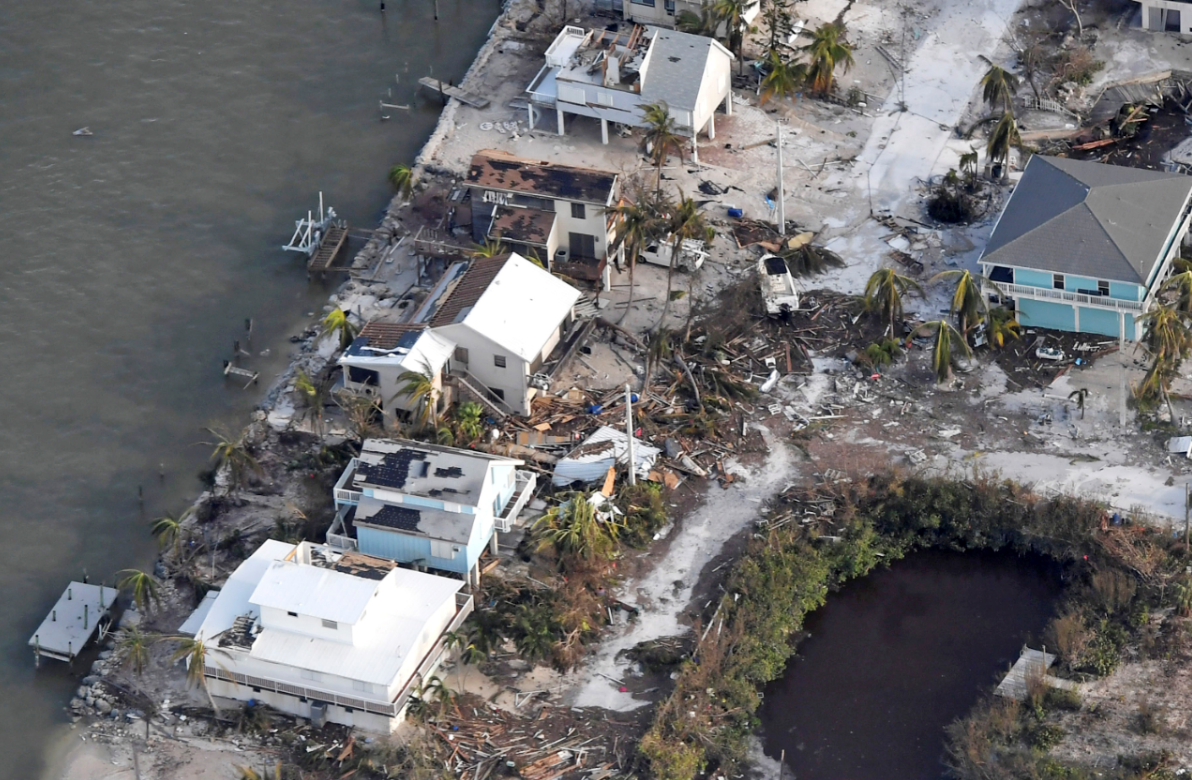 Danos de huracan Irma en los Cayos Florida