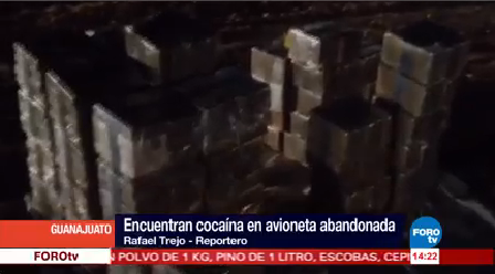 Encuentran Cocaína Dentro Avioneta Abandonada Guanajuato