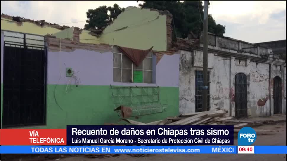 Existen, daños, municipios, Chiapas