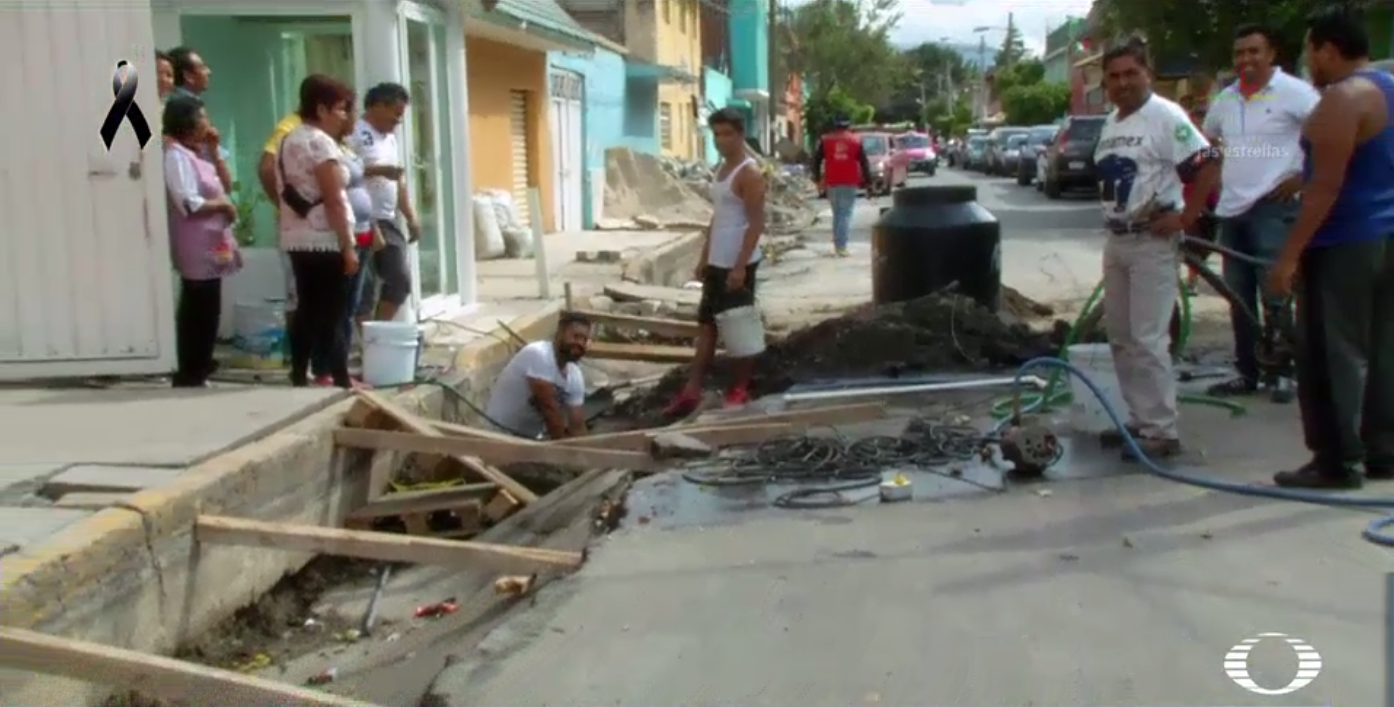 Falta de agua en Iztapalapa tras terremoto