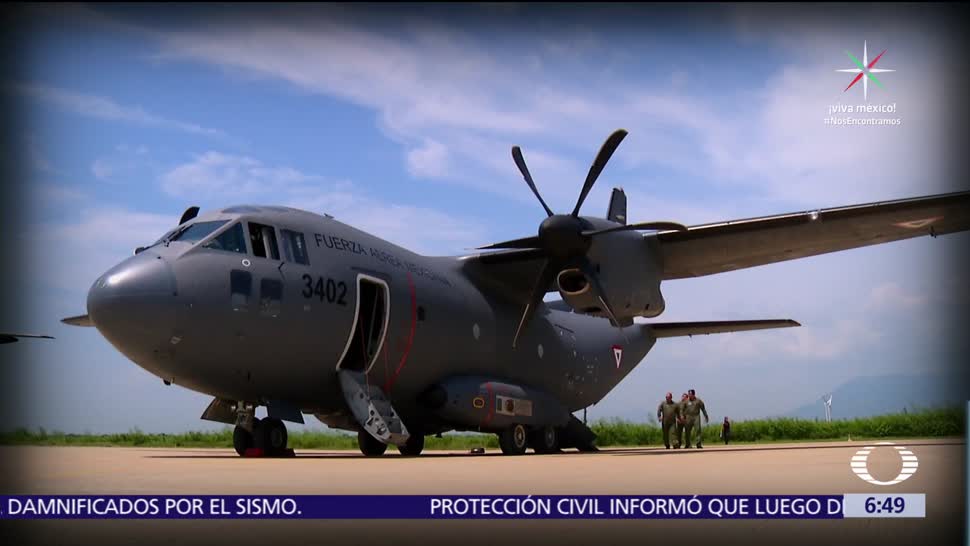 Fuerza Aérea Mexicana Traslada Heridos Sismo