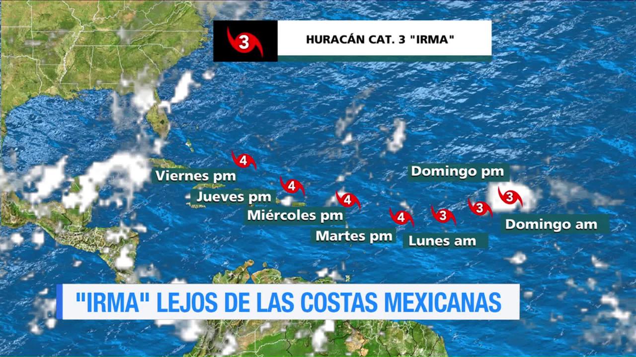 Huracán ‘Irma’ categoría 3 avanza en el Atlántico