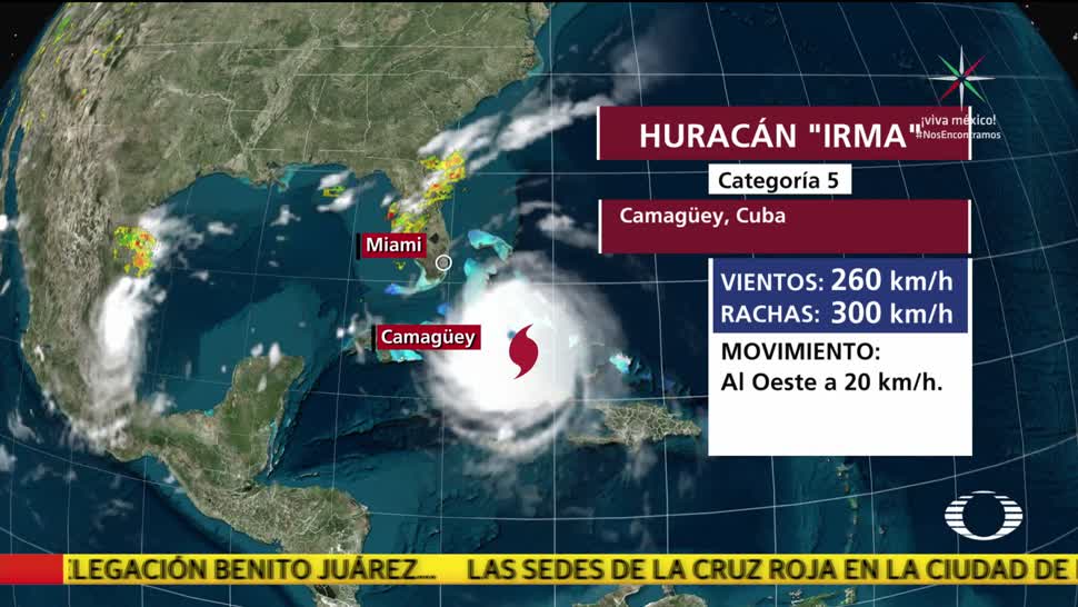 Huracán 'Irma' se fortalece a categoría 5