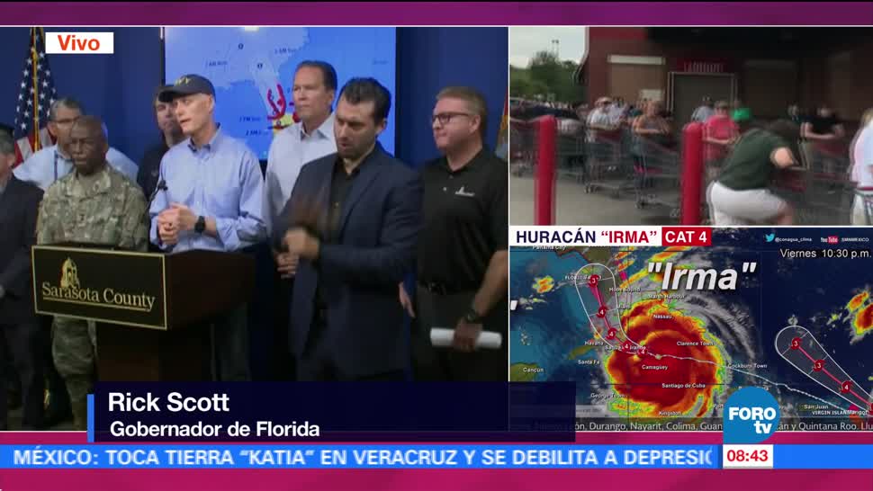 Huracán Irma Azota Playas Florida