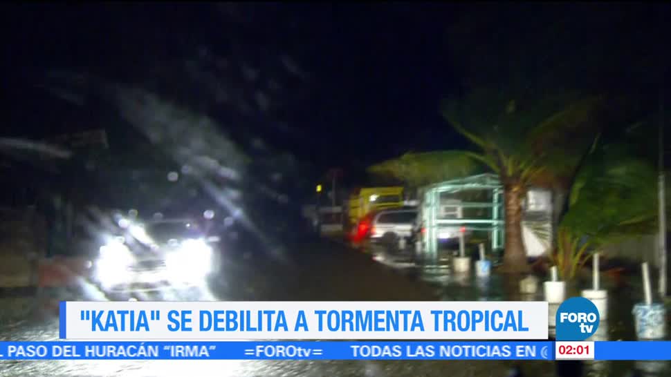 Huracán Katia Debilita Tormenta Tropical Categoría 1 Veracruz