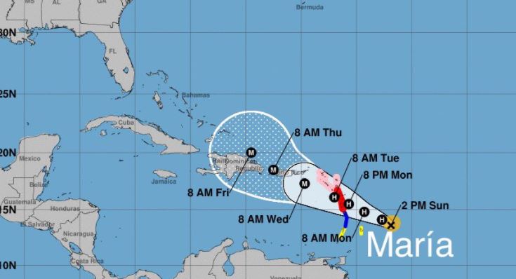 Huracán ‘María’ amenaza Puerto Rico y las Islas Vírgenes