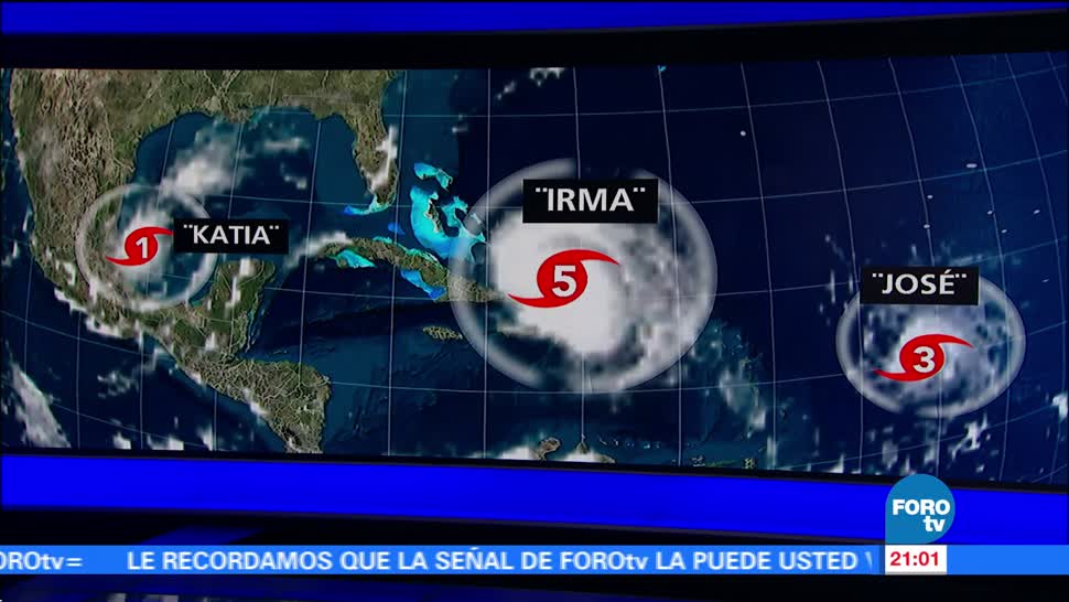 Huracanes ‘Katia’ ‘Irma’ y ‘José’ aterrorizan el Caribe