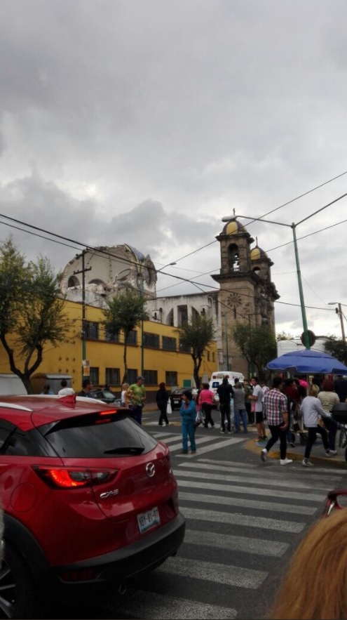 iglesia de la colonia guerrero sufre daños despues de sismo