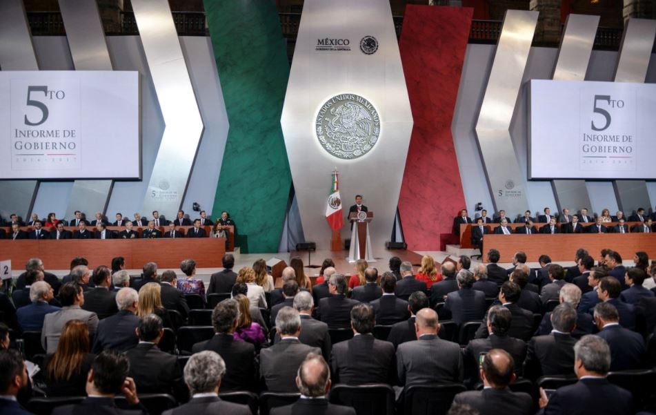 Peña Nieto ofrece un mensaje por su Quinto Informe de Gobierno