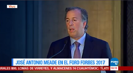 José Antonio Meade Foro Forbes 2017 Secretario Hacienda