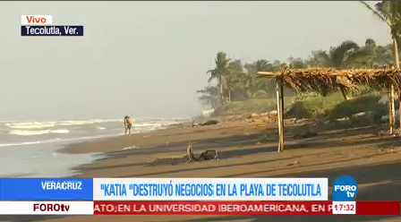 Katia Destruyó Negocios Playa Tecolutla