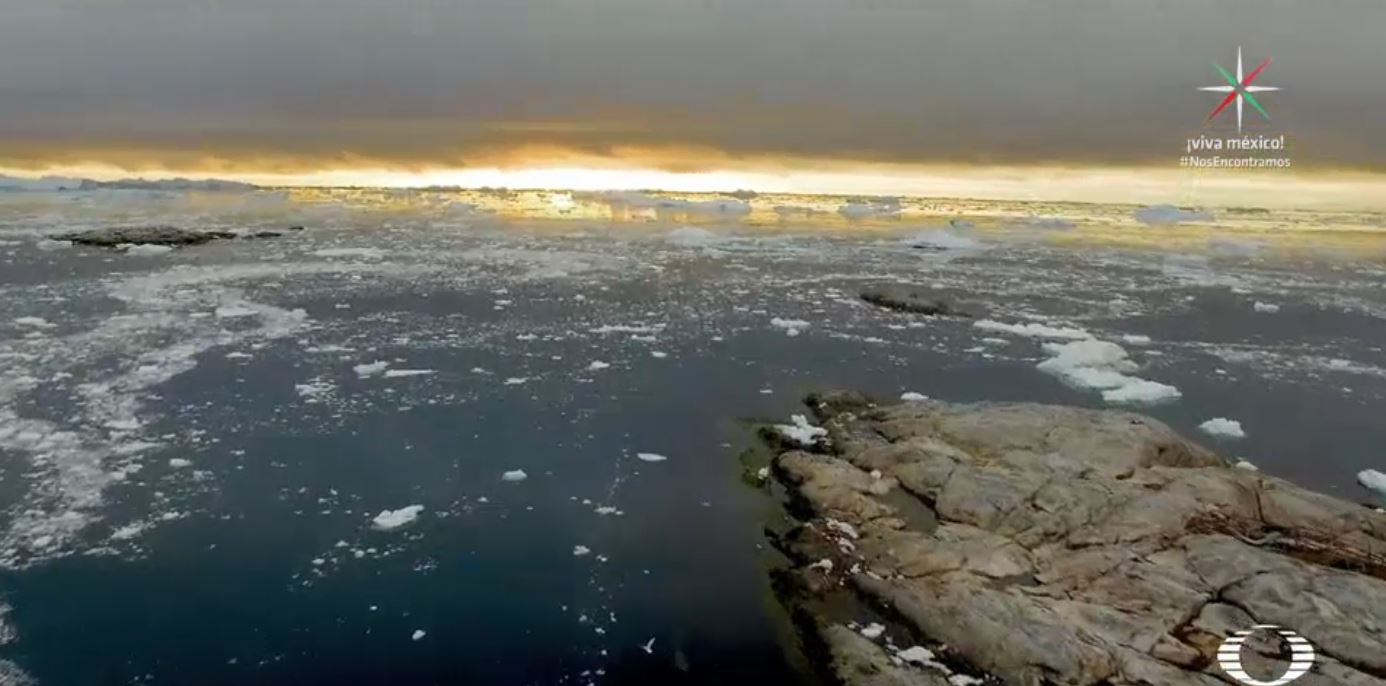 Las capas de hielo del Ártico disminuyen cerca del 13 por ciento cada década. (Noticieros Televisa)