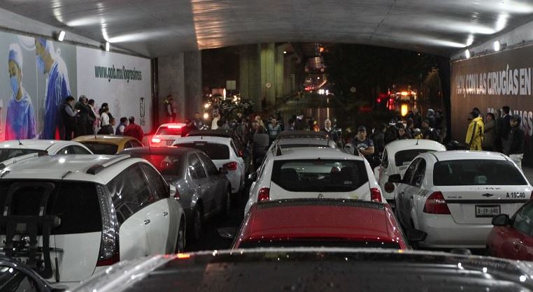 lluvia causa encharcamientos vialidades ciudad mexico