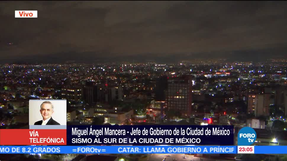 Mancera habla sobre sismo de 2.6 grados en CDMX